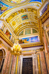 Obraz premium Inside Saint Isaac's Cathedral- greatest architectural creation. Saint Petersburg.
