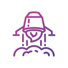 Isolated rocket icon vector design