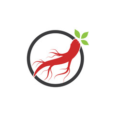Ginseng icon Vector Illustration design Logo