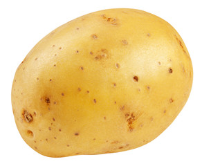 potato, isolated on white background, clipping path, full depth of field