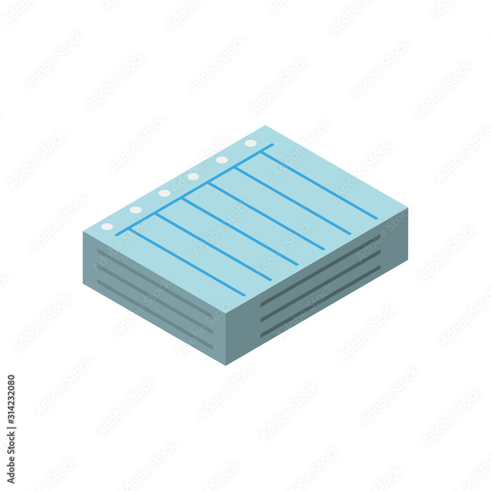 Poster isolated data papers vector design