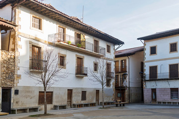 Fototapeta na wymiar Segura medival town in Gipuzkoa province, Spain
