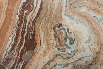 Lines of brown rock's texture background. Dark brown and light brown rock background.