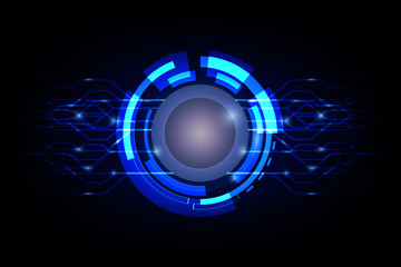 Digital abstract technology background Hi-tech communication concept, Virtual Technology background. Vector illustration.