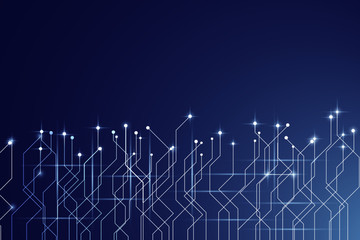 Digital abstract technology background vector futuristic circuit board , Electronic motherboard Hi-tech communication concept, Virtual Technology background. Vector illustration.