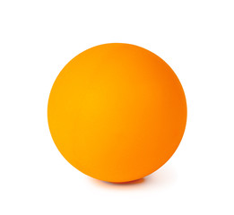 Table tennis ball isolated on white background