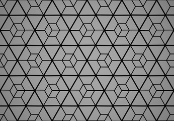 Fototapeta premium The geometric pattern with lines. Seamless vector background. Black texture. Graphic modern pattern. Simple lattice graphic design