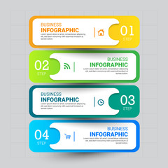 Infographics step design template, Business concept, Can be used for workflow layout, diagram, annual report, web design.Creative banner, label vector.