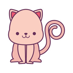 kawaii cat cartoon vector design