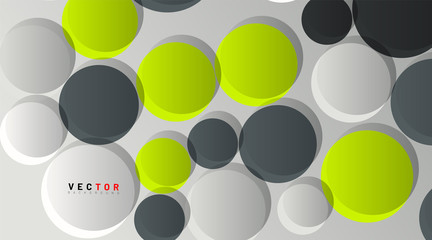 abstract vector background. circle shape pattern. Vector Illustration For Wallpaper, Banner, Background, Card, landing page , etc