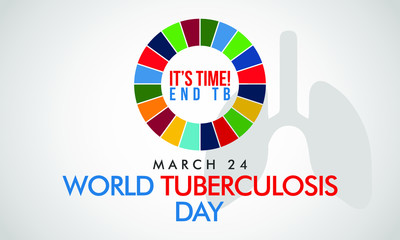 Vector illustration on the theme of World Tuberculosis Day on March 24th.