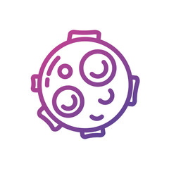 Isolated moon icon vector design