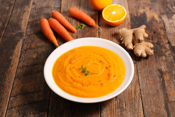 carrot soup with orange and ginger