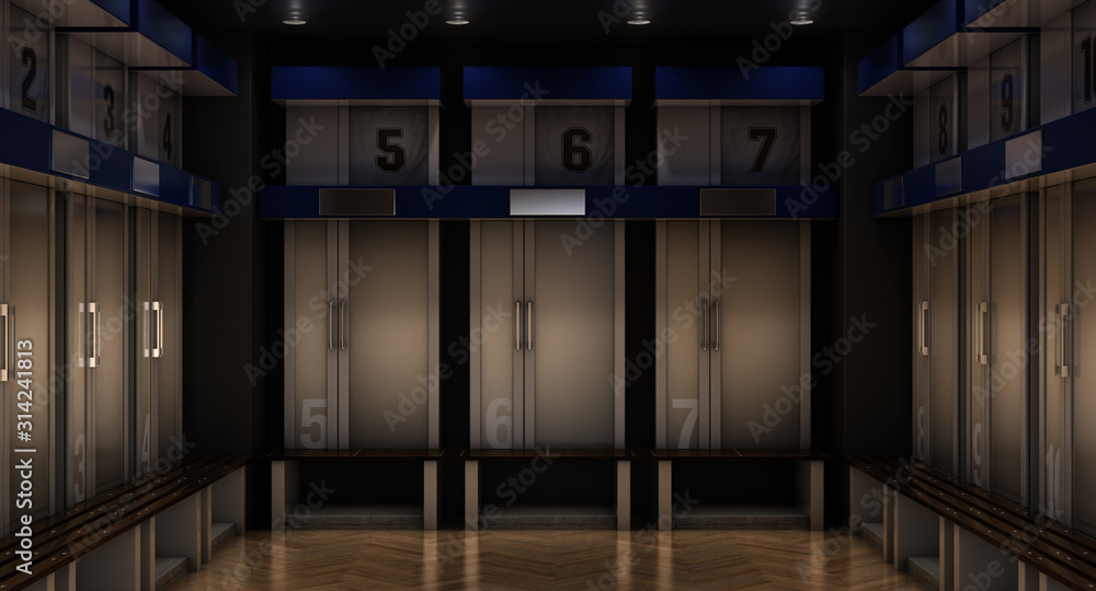 Wall mural Sports Locker Room