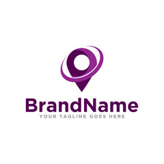 Location logo icon vector. Pin location logo illustration. Simple design and modern design.