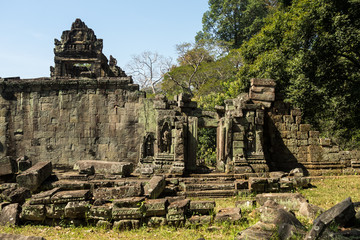 Fototapeta na wymiar Preah Khan temple in complex Angkor Wat in Siem Reap, Cambodia