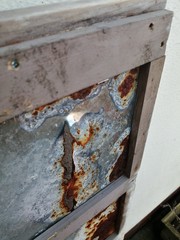 rusty metal door
