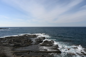 coastline siono in mid winter