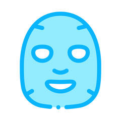 Fototapeta premium Facial Mask Skin Protect Icon Vector. Outline Facial Mask Skin Protect Sign. Isolated Contour Symbol Illustration