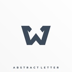 Abstract Letter Illustration Vector Template