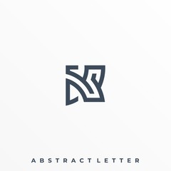 Abstract Letter Abstract Triangle Illustration Vector Template