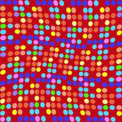 Background from colored circles in the form of watercolor flowers. Colored background from circles.