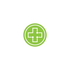 Medical cross logo template vector icon design