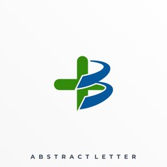 Letter Color B Illustration Vector Template