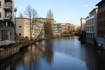 Hamburg; Osterbekkanal in Winterhude
