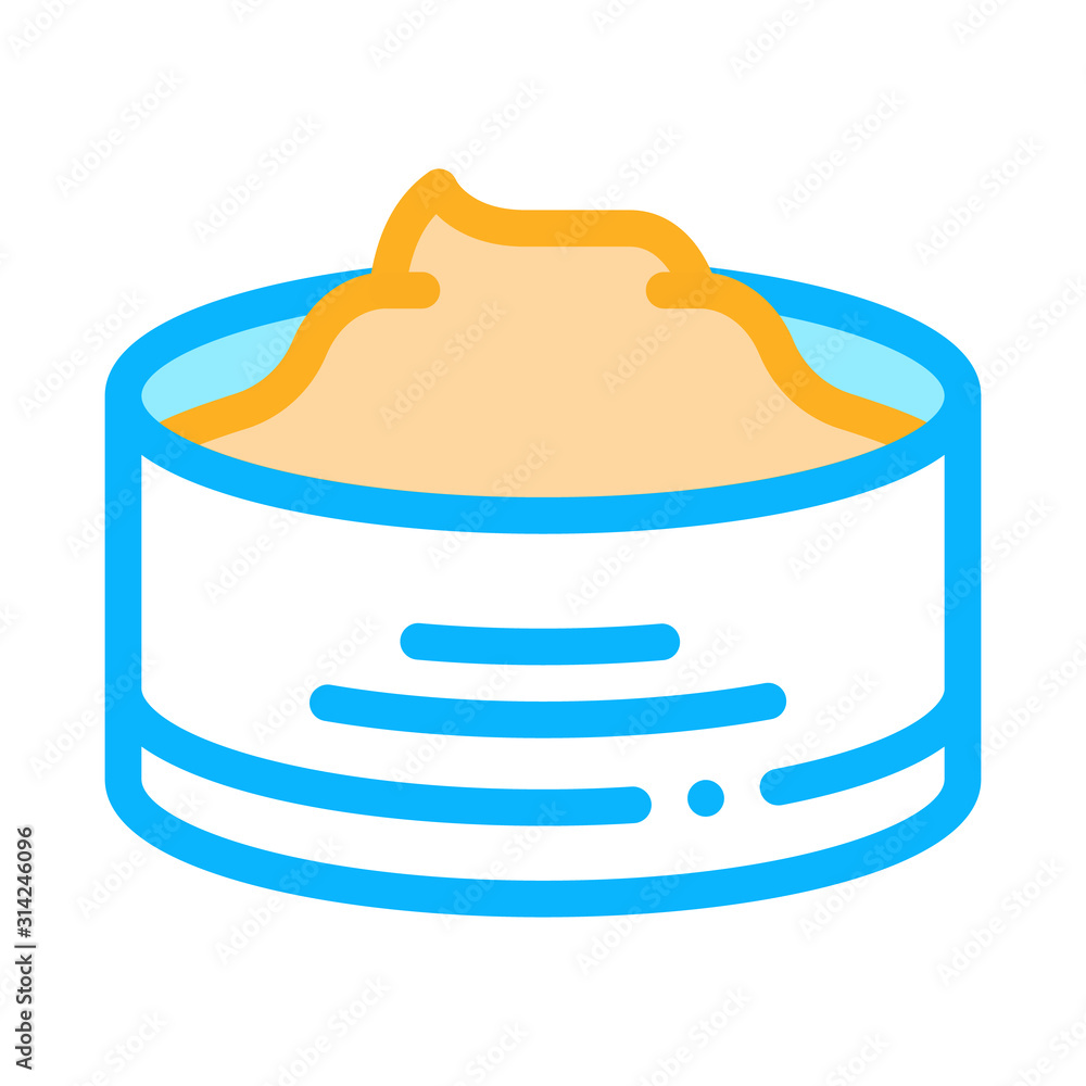 Aufkleber protect cream container icon vector. outline protect cream container sign. isolated contour symbol i