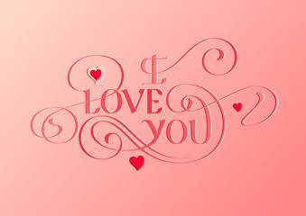 Happy Valentines Day typography poster with handwritten calligraphy text, holiday trendy greeting card, can be used for your design or print somewhere