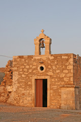 Fototapeta na wymiar Chapel in Rethymno fortress in Crete