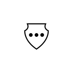 Shield logo template vector icon illustration