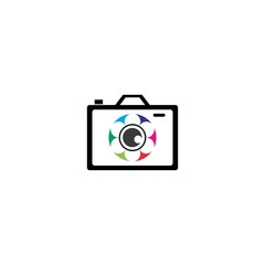 Camera icon vector logo design