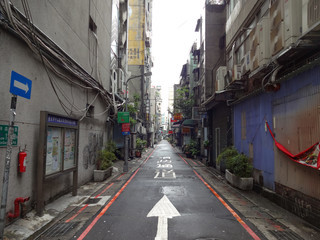 台北の路地裏の風景