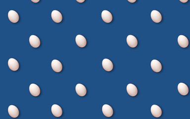 White eggs. happy easter. top view copy space. Holiday concept 