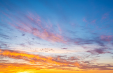 Sunrise and sunset