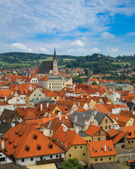 Fototapeta na wymiar view of Cesky Krumlov (UNESCO heritage), Czech Republic