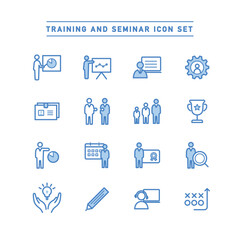 TRAINING AND SEMINAR ICON SET