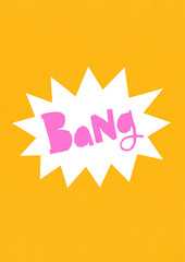 bang abstract background with stars