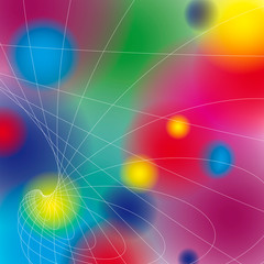 Bunthintergrund  Kreisspirale 3