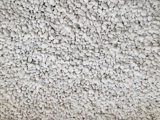 White pebbles stone texture and background