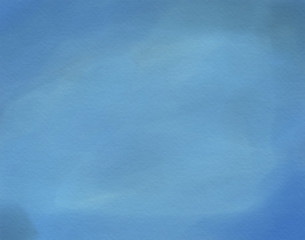 Watercolour blue sky background texture