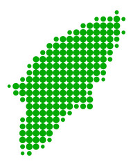 Fototapeta premium Karte von Rhodos