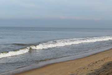 beach with waves