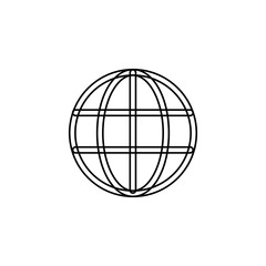 Language icon. Globe symbol. Logo design element