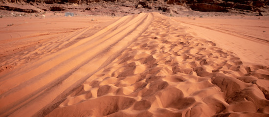 Rocks in Wadi Rum desert, Jordan, Middle East