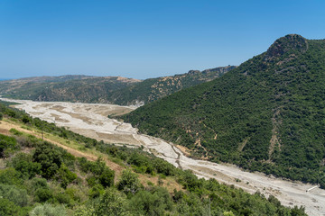 Fototapeta na wymiar Valley near Cropalati, Calabria, Italy