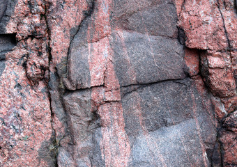 Natural texture of granite rock close up