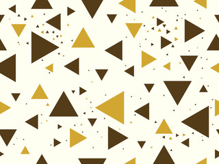 Triangles seamless background, messy chaotic vector pattern, particles design pattern for wallpaper or print or textile or wrapping paper.